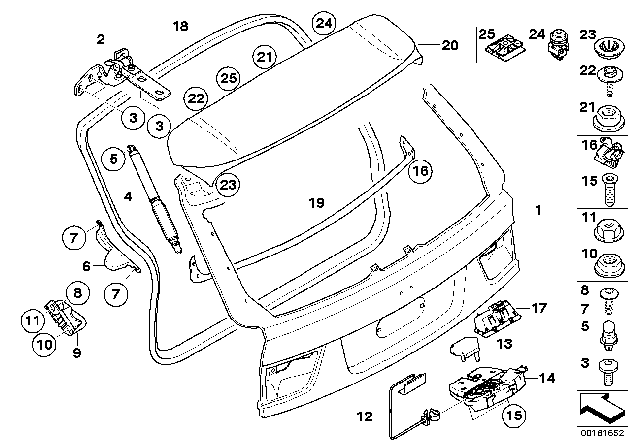 2013 BMW X5  Ball Pin Diagram for 41007189292