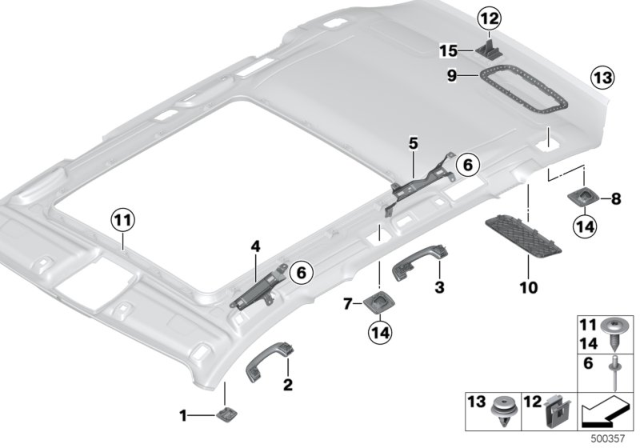 2018 BMW 330i xDrive  Cover, Mounting, Load Area Net, Rear Left Diagram for 51447273789