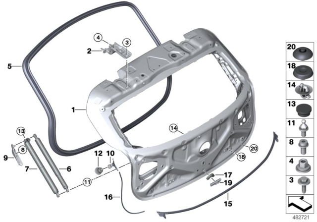 2018 BMW X2  Spindle Drive Diagram for 51247423847