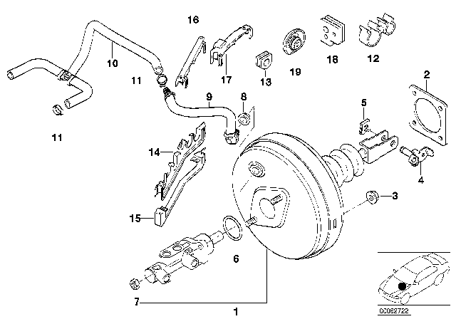 2003 BMW M5  Sealing Lower Diagram for 34301163239