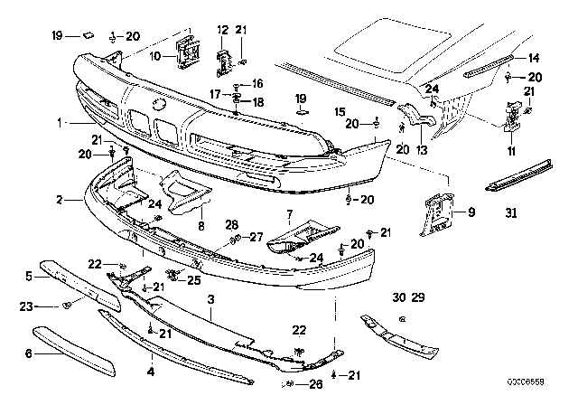 1994 BMW 850Ci  Clamp Diagram for 51118108168