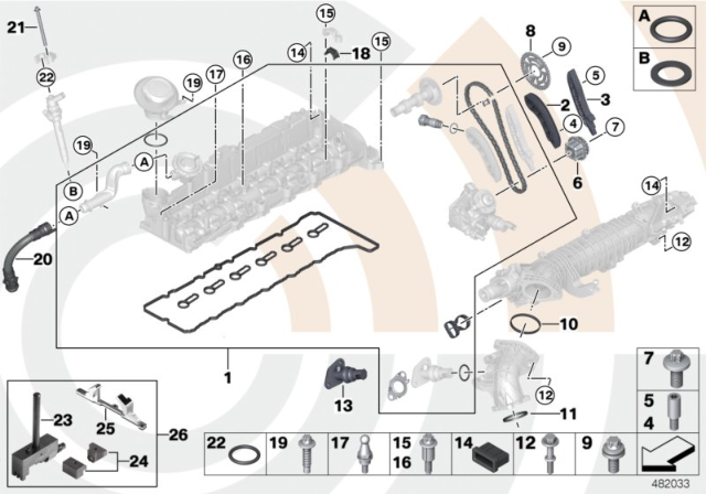 2016 BMW 535d  Pipe Diagram for 11617823245