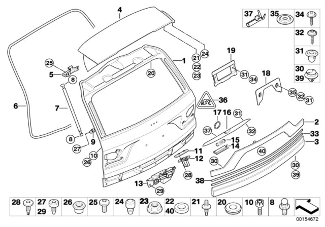 2007 BMW X3  Torx Screw With Collar Diagram for 07147126263