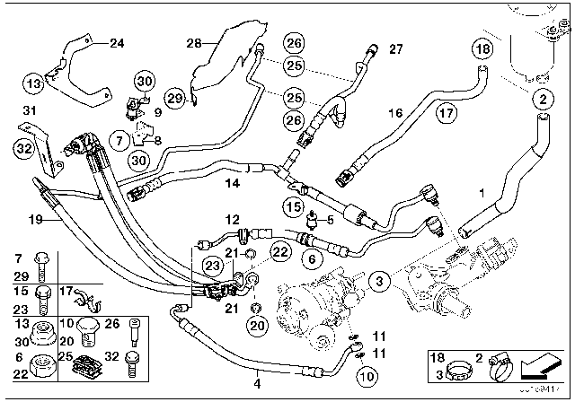 2007 BMW Alpina B7  Hex Bolt With Washer Diagram for 07119905529