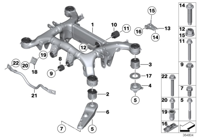 2018 BMW Alpina B6 xDrive Gran Coupe  Blind Rivet Nut, Flat Headed Diagram for 07146989335