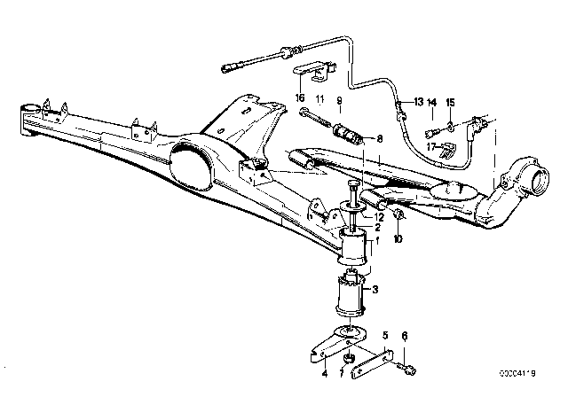 1987 BMW 325i  Reinforcement Diagram for 33321128417