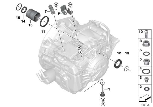 2018 BMW X2  O-Ring Diagram for 24278627907
