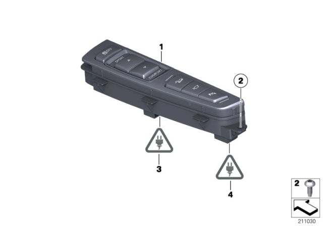 2012 BMW 650i  Repair Kit, Oper.Facility, Centre Console Diagram for 61319267892