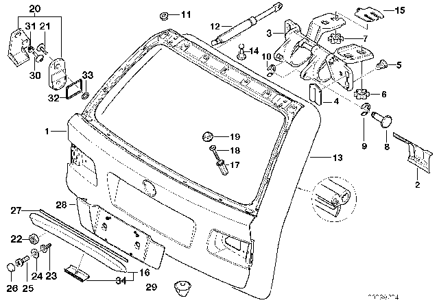 2002 BMW 540i  Plug Diagram for 51248240884