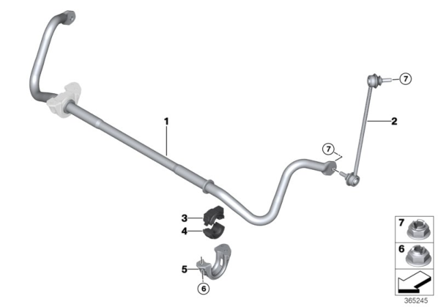 2019 BMW M2 Hexagon Nut With Collar Diagram for 31306798572