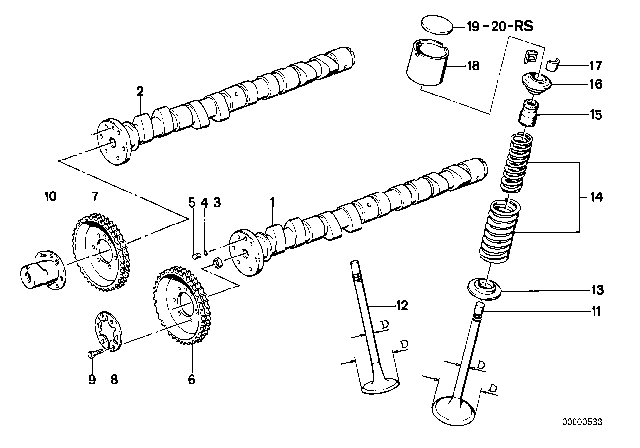 1990 BMW M3  Set Spacer Diagram for 11349061386