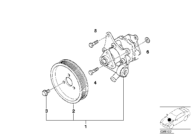2003 BMW Z8 Vane Pump Diagram for 32411097078
