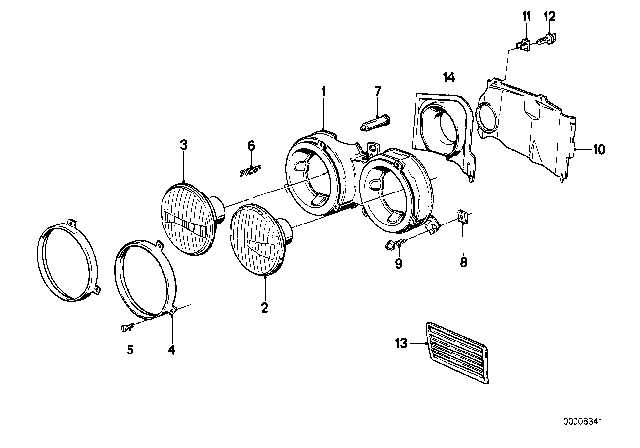 1990 BMW M3  Covering Right Diagram for 51711916192