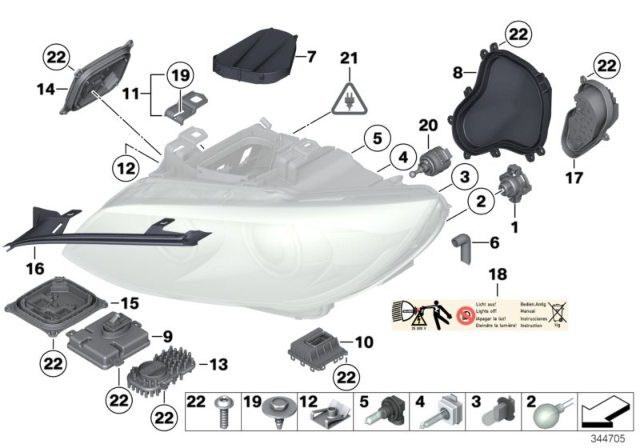 2012 BMW 335i  Ventilation Grommet Diagram for 63126918591