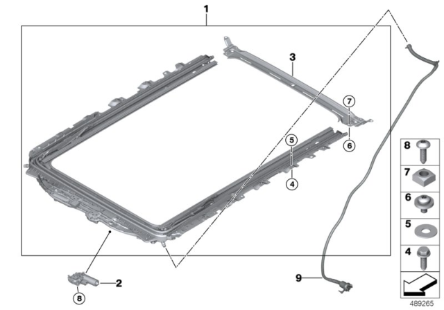 2018 BMW 640i xDrive Gran Turismo Hex Nut Diagram for 07119904029