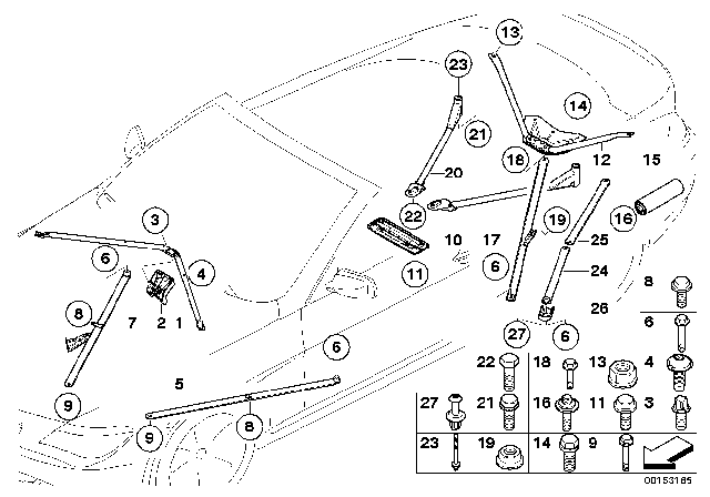 2006 BMW M6  Torx-Bolt With Washer Diagram for 51217062145