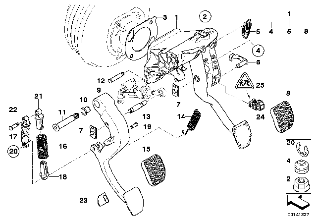 2005 BMW 645Ci  Pin, Master Cylinder Diagram for 21521161729