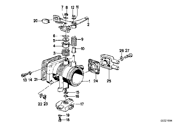 1982 BMW 528e  Lock Ring Diagram for 07119934034