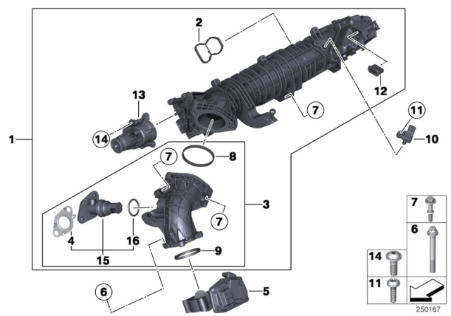 2017 BMW X5  O-Ring Diagram for 11618512504