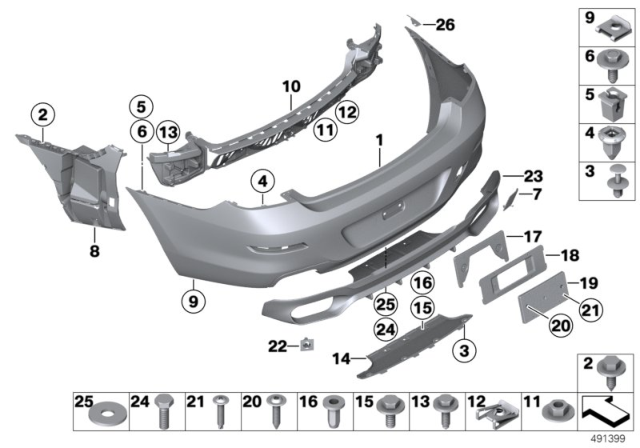2015 BMW Alpina B6 xDrive Gran Coupe  Hex Bolt Diagram for 07119907477