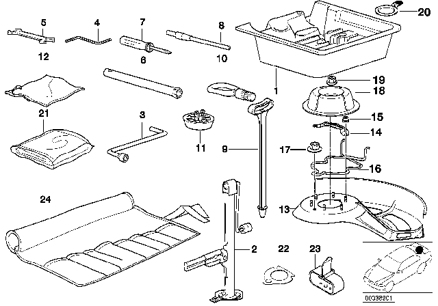 1995 BMW 318ti  Open End Spanner Diagram for 71111182747