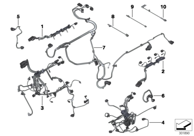 2014 BMW 750i xDrive  Adapter Diagram for 12518638007