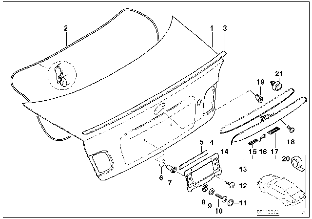 2004 BMW 330Ci  Expanding Nut Diagram for 51138253546