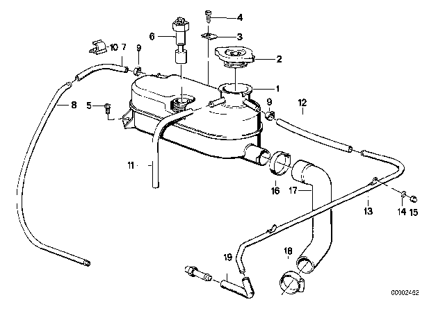 1991 BMW M3  Cable Holder Diagram for 61131369373