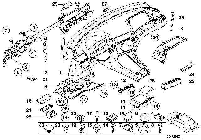 2006 BMW M3 Clamp Diagram for 16111117201