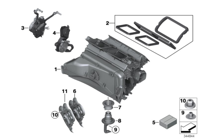 2017 BMW X3 Set Of Gaskets Diagram for 64112453899