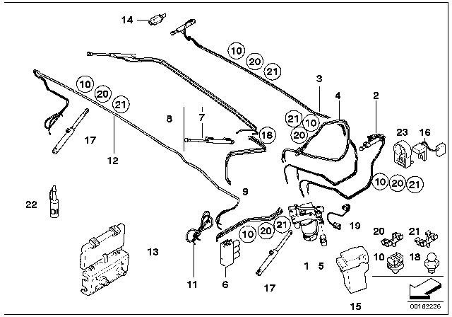 2003 BMW M3  Adapter Wire For Drive Hydraulics Diagram for 54347076030