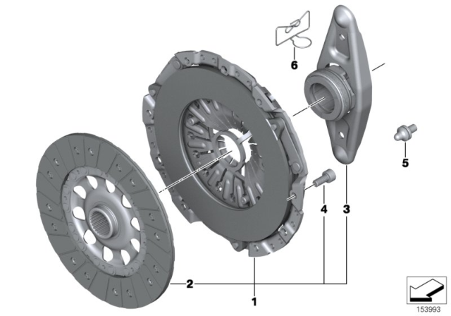 2010 BMW Z4  Clutch Plate Diagram for 21207568570
