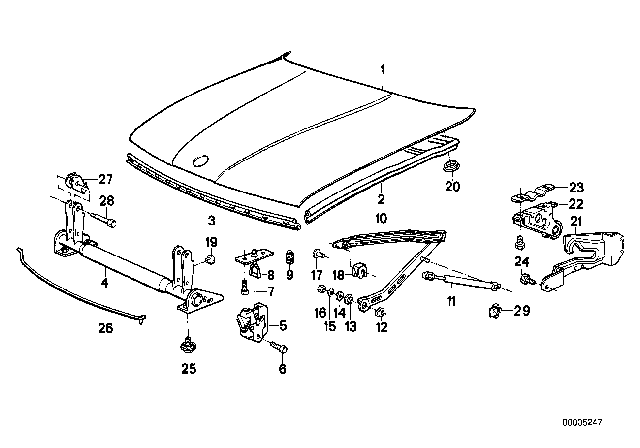 1989 BMW 535i  Stopper Diagram for 51231884280