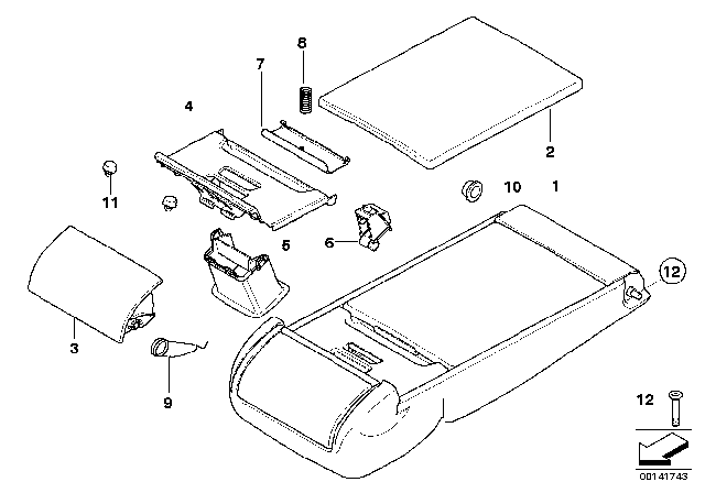 2008 BMW 535xi Spring Clip Diagram for 52206951193