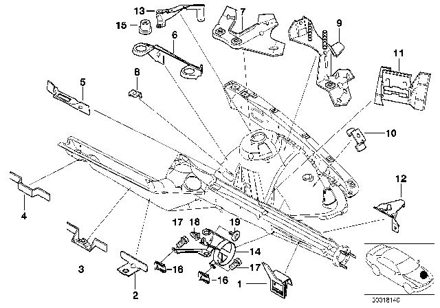 2003 BMW M5  Bracket For Compressor/Horn Diagram for 51712693745