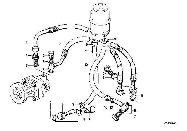 1988 BMW M3  Connector Diagram for 32411129823
