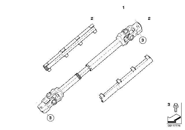 2006 BMW Z4 M  Steering Shaft Diagram for 32307836809