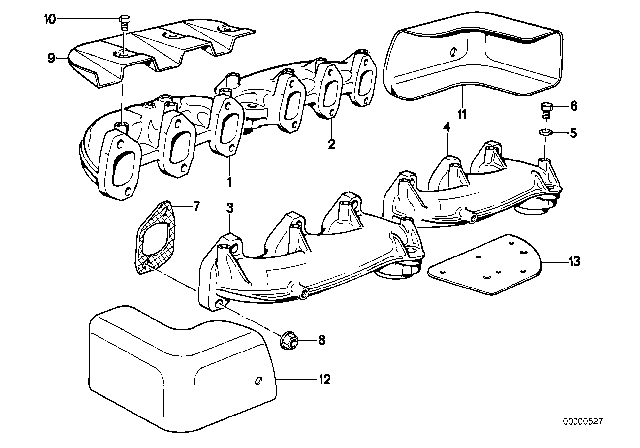 1994 BMW 850CSi Protective Cover Diagram for 11621708964
