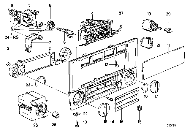 1991 BMW 325ix  Fillister Head Screw Diagram for 64111386955