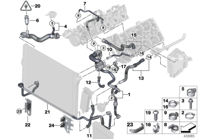 2015 BMW 750i  Clip Diagram for 07147568538