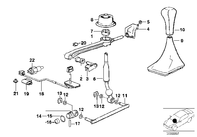 1993 BMW 525i  Lock Ring Diagram for 25111222451