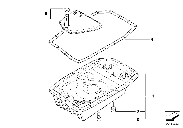 2012 BMW X5 M  Oil Pan Diagram for 24117588752