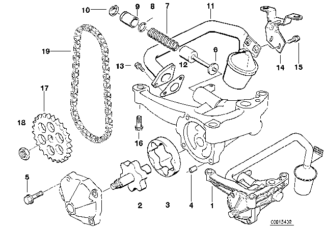 1991 BMW 325is  Chain Diagram for 11417576915