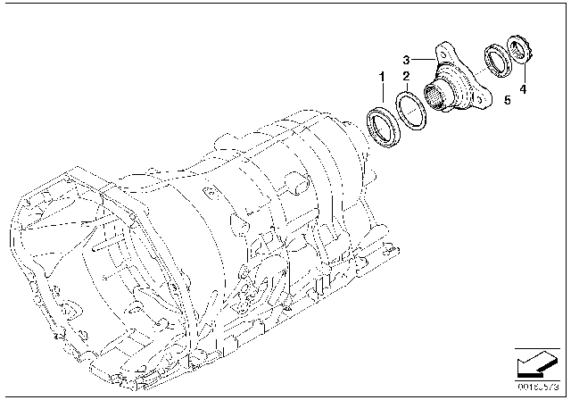 2002 BMW 745Li  Compensating Plate Diagram for 24207521972