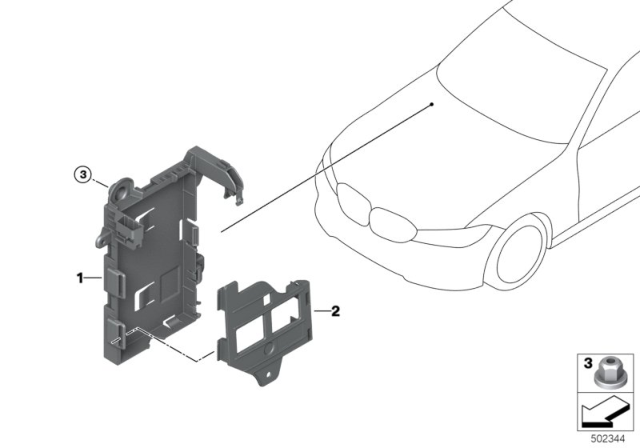 2019 BMW 330i xDrive  ABDECKUNG BDC Diagram for 61359856129