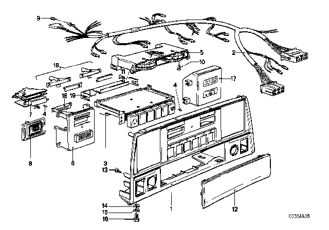 1982 BMW 733i  Light Emitting Diode Diagram for 64111368465