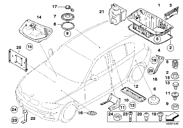 2010 BMW 135i  Fillister Head Screw Diagram for 07147203927