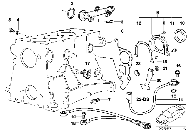 1999 BMW 318ti  O-Ring Diagram for 12141743476
