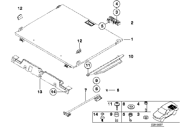 2001 BMW X5  Washer Diagram for 07119904427