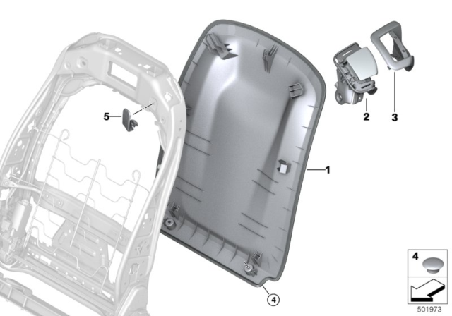 2020 BMW X7  COVER BOLT Diagram for 52107942438